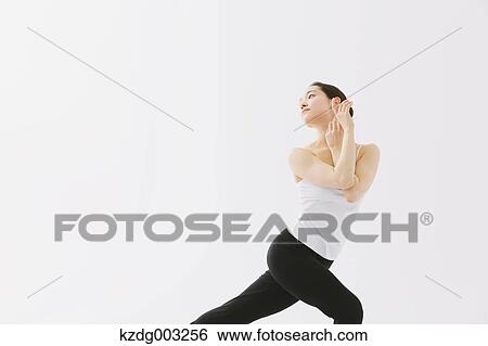 Stock Photograph - Japanese female dancer. Fotosearch