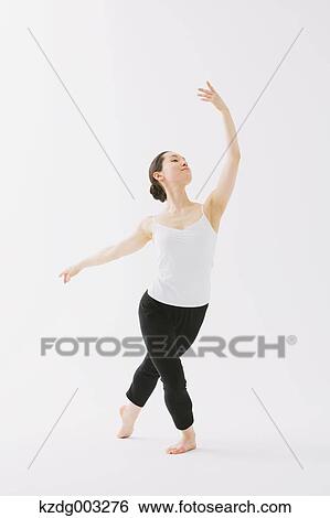 Japanese female dancer View Large Photo Image Stock Photograph - Japanese female dancer. Fotosearch