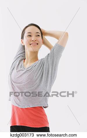 Japanese woman training View Large Photo Image Stock Image - Japanese woman training. Fotosearch