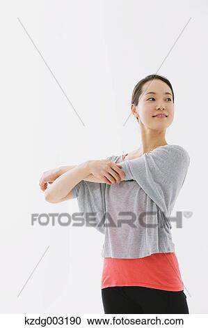 Japanese woman training View Large Photo Image Stock Image - Japanese woman training. Fotosearch