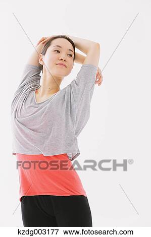 Japanese woman training View Large Photo Image Stock Photo - Japanese woman training. Fotosearch
