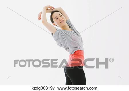 Japanese woman training View Large Photo Image Stock Photo - Japanese woman training. Fotosearch