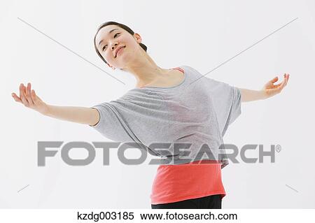 Japanese woman training View Large Photo Image Stock Photography - Japanese woman training. Fotosearch