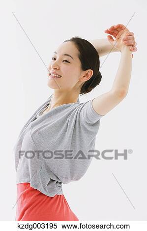 Japanese woman training View Large Photo Image Stock Photography - Japanese woman training. Fotosearch