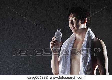 Young Male Athlete After Training View Large Photo Image Stock Image - Young Male Athlete After Training. Fotosearch
