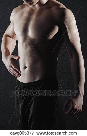 Stock Photo - Young Male Athlete Training. Fotosearch