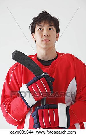 Young Male Ice Hockey Player View Large Photo Image Picture - Young Male Ice Hockey Player. Fotosearch