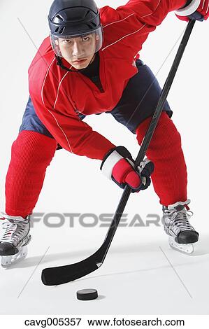 Young Male Ice Hockey Player View Large Photo Image Stock Photo - Young Male Ice Hockey Player. Fotosearch