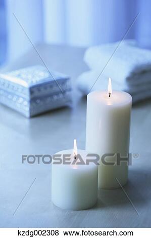 Stock Photo - Aroma candles. Fotosearch