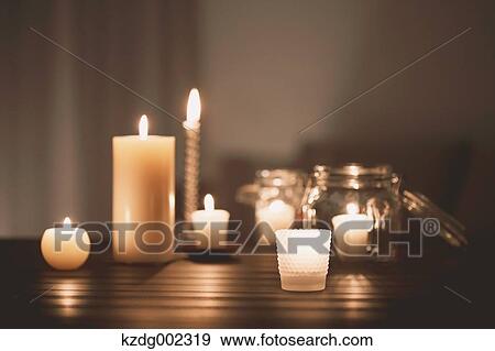 Aroma candles View Large Photo Image Stock Photo - Aroma candles. Fotosearch