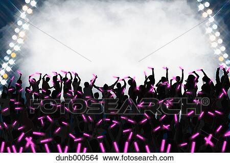 Picture - Audience enjoying live concert. Fotosearch