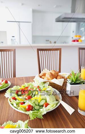 Breakfast in the kitchen View Large Photo Image Stock Photo - Breakfast in the kitchen. Fotosearch