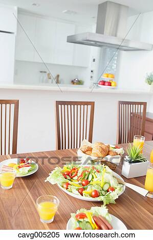 Breakfast in the kitchen View Large Photo Image Stock Photography - Breakfast in the kitchen. Fotosearch