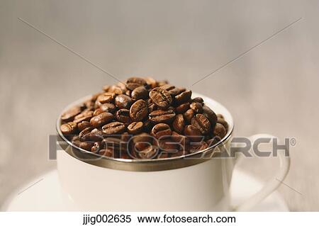 Coffee beans in a cup View Large Photo Image Stock Photography - Coffee beans in a cup. Fotosearch
