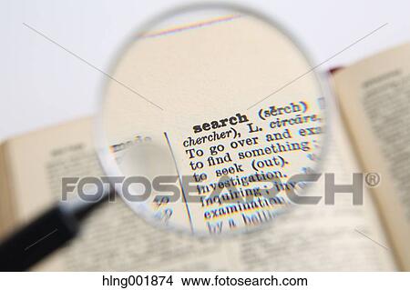 Dictionary and magnifying glass View Large Photo Image Picture - Dictionary and magnifying glass. Fotosearch
