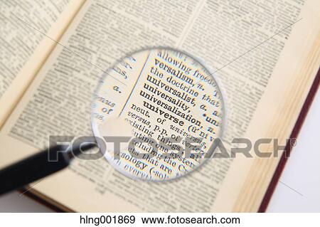 Dictionary and magnifying glass View Large Photo Image Stock Photo - Dictionary and magnifying glass. Fotosearch