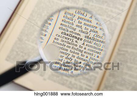 Dictionary and magnifying glass View Large Photo Image Stock Photo - Dictionary and magnifying glass. Fotosearch