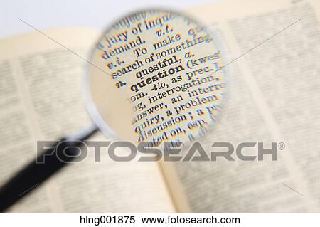 Dictionary and magnifying glass View Large Photo Image Stock Photography - Dictionary and magnifying glass. Fotosearch