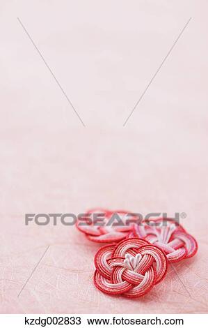 Stock Image - Emblems and Japanese paper. Fotosearch