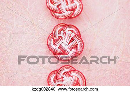 Stock Image - Emblems and Japanese paper. Fotosearch