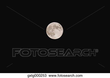 Stock Image - Full moon. Fotosearch