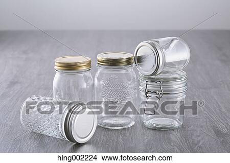 Glass jars View Large Photo Image Picture - Glass jars. Fotosearch