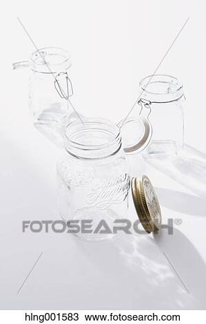 Glass jars View Large Photo Image Stock Image - Glass jars. Fotosearch