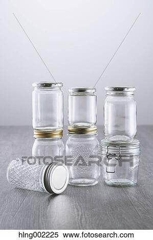 Stock Photography - Glass jars. Fotosearch