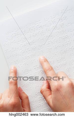 Hands reading Braille paper View Large Photo Image Stock Image - Hands reading Braille paper. Fotosearch