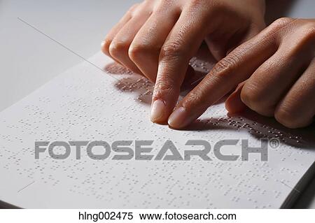 Hands reading Braille paper View Large Photo Image Stock Photography - Hands reading Braille paper. Fotosearch