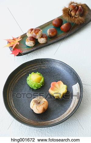 Stock Image - Japanese confectionery. Fotosearch
