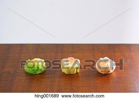 Japanese confectionery View Large Photo Image Stock Photo - Japanese confectionery. Fotosearch