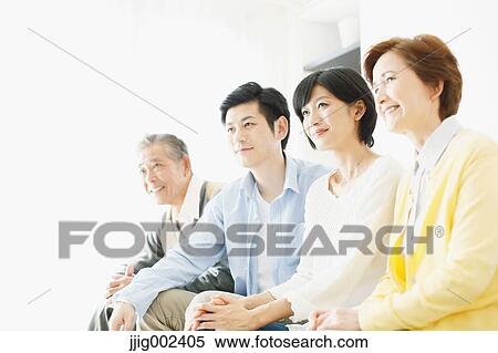 Japanese family on the sofa View Large Photo Image Stock Photography - Japanese family on the sofa. Fotosearch