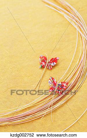 Stock Image - Japanese paper and accessories. Fotosearch