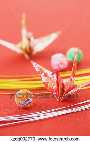 Stock Image - Japanese paper and accessories. Fotosearch