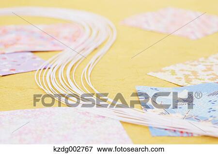 Stock Photo - Japanese paper and accessories. Fotosearch