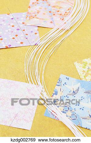 Stock Photo - Japanese paper and accessories. Fotosearch