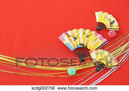 Stock Photograph - Japanese paper and accessories. Fotosearch
