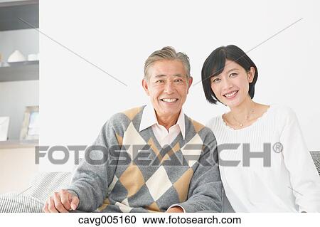 Japanese senior and daughter on the sofa View Large Photo Image Stock Image - Japanese senior and daughter on the sofa. Fotosearch