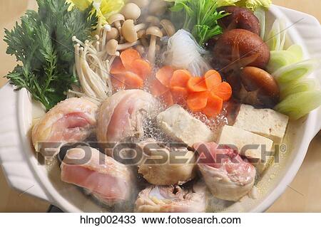 Stock Image - Japanese style casserole. Fotosearch