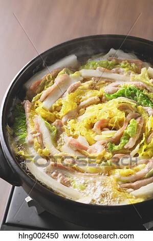 Stock Image - Japanese style casserole. Fotosearch