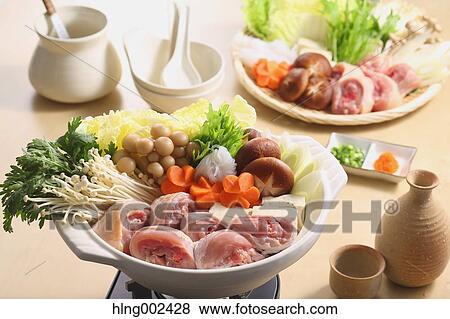 Japanese style casserole View Large Photo Image Stock Photo - Japanese style casserole. Fotosearch