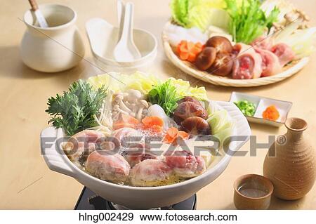 Stock Photo - Japanese style casserole. Fotosearch