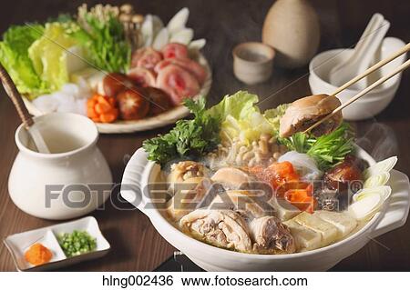 Japanese style casserole View Large Photo Image Stock Photograph - Japanese style casserole. Fotosearch