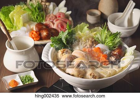 Stock Photography - Japanese style casserole. Fotosearch