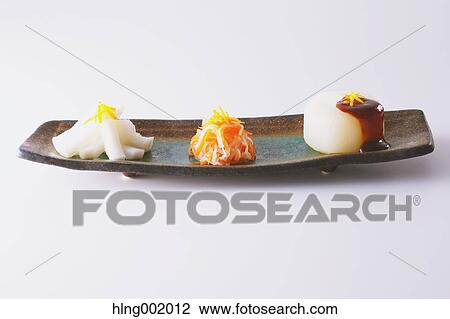 Stock Image - Japanese style radish dish. Fotosearch
