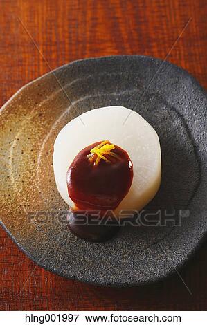 Japanese style radish dish View Large Photo Image Stock Photo - Japanese style radish dish. Fotosearch
