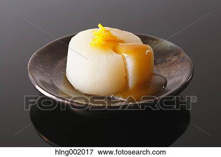 Stock Photo - Japanese style radish dish. Fotosearch