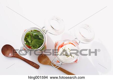 Jar salad View Large Photo Image Picture - Jar salad. Fotosearch