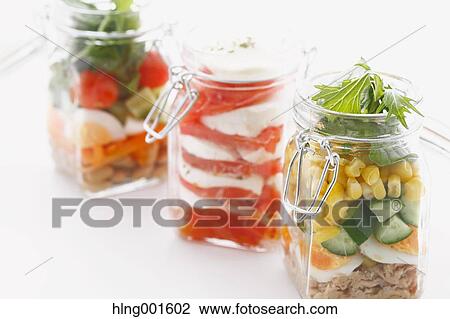 Jar salad View Large Photo Image Stock Image - Jar salad. Fotosearch